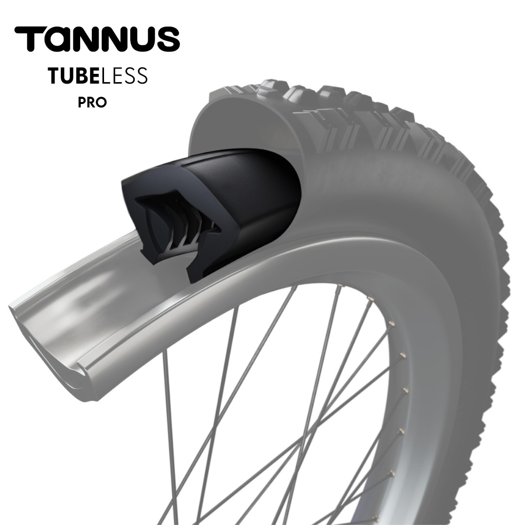 3D productafbeelding van Tannus Tubeless, lekbescherming voor tubeless fietsen, ideaal voor bescherming op woestijnfietsroutes.