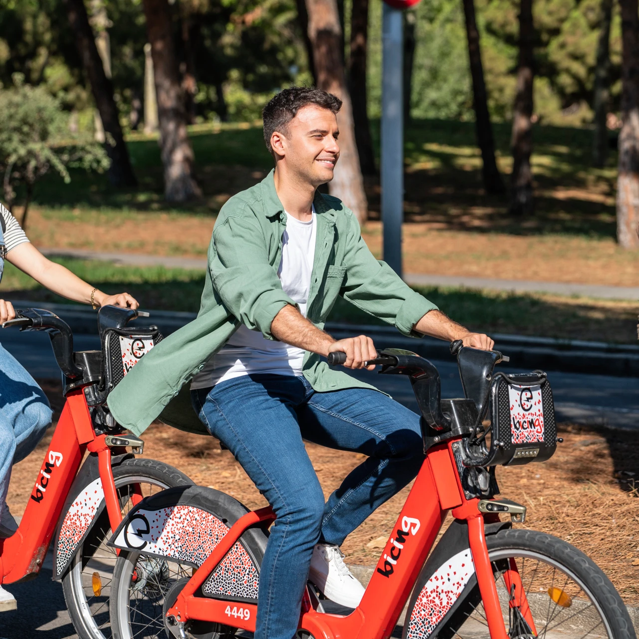 Bicing Barcelona mit Tannus-Rädern